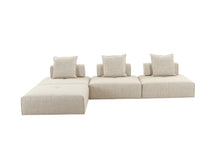 Load image into Gallery viewer, Divani Casa Mondo - Modern 4 Seat Modular Beige Fabric Sectional
