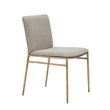 Load image into Gallery viewer, Modrest Atlanta - Modern Beige Fabric &amp; Brass Dining Chair
