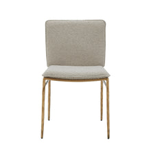 Load image into Gallery viewer, Modrest Atlanta - Modern Beige Fabric &amp; Brass Dining Chair
