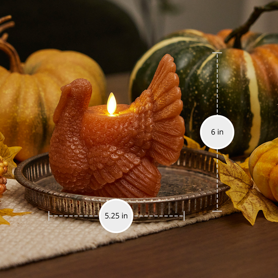 Adobe Flameless Candle Turkey