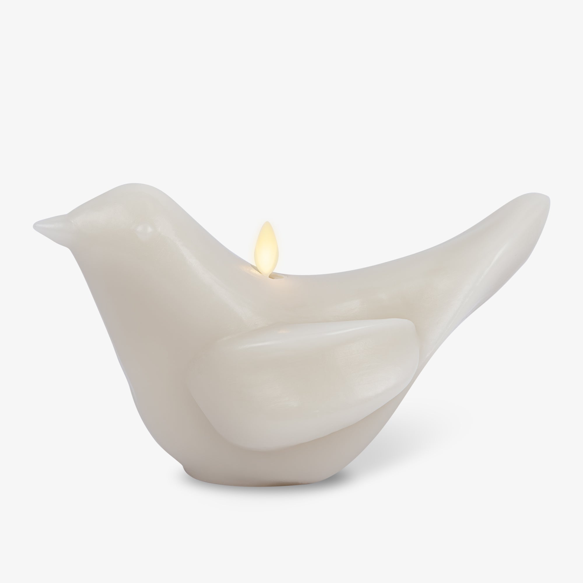 Chalk Modern Bird Flameless Candle