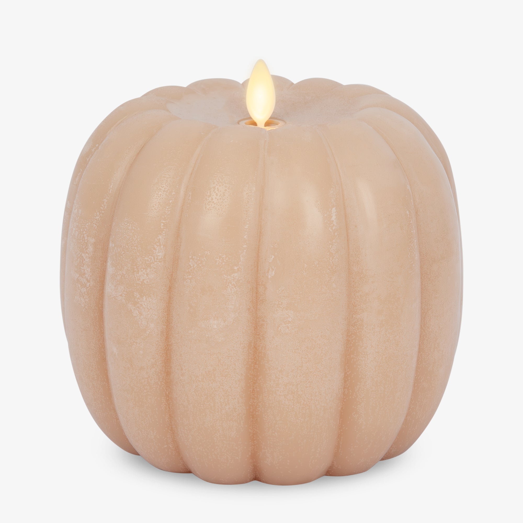 Irish Cream Chalky Flameless Candle Tall Pumpkin