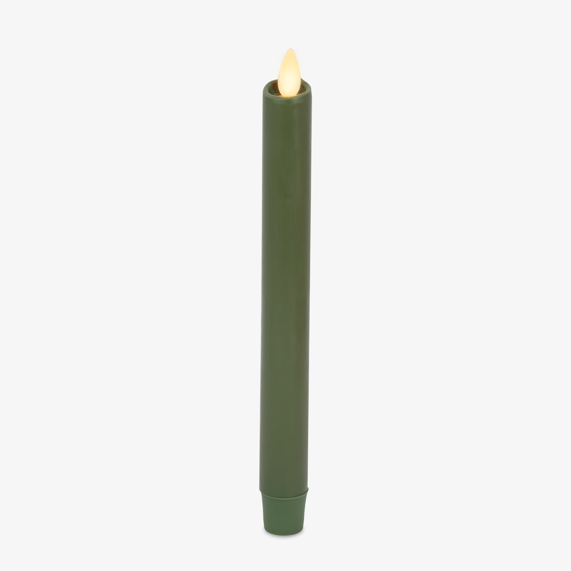 Loden Green Flameless Candle Taper