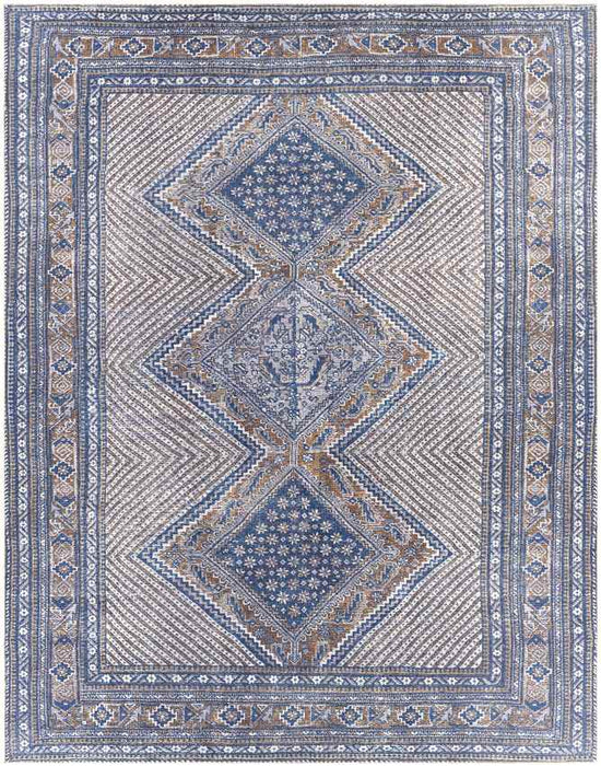 Limmen Traditional Washable Rug, Navy