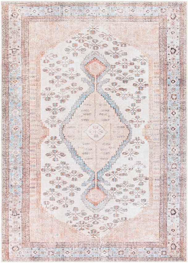 Midwoud Traditional Washable Rug, Blush