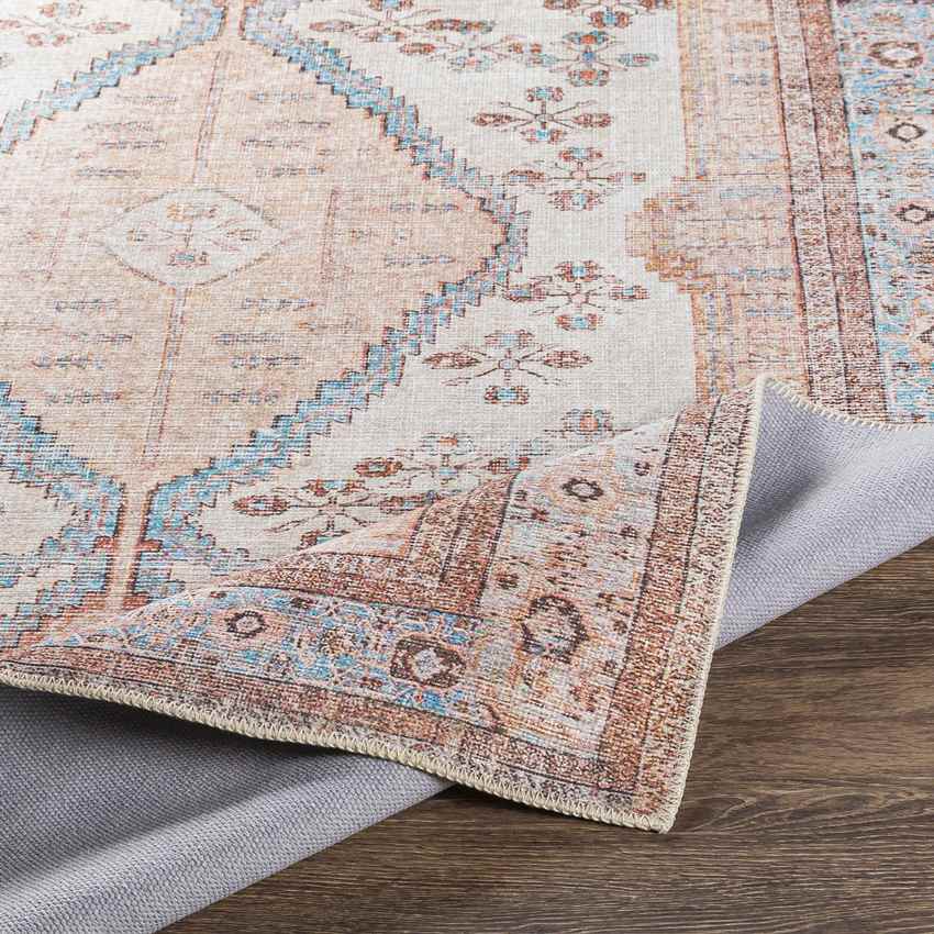 Midwoud Traditional Washable Rug, Blush