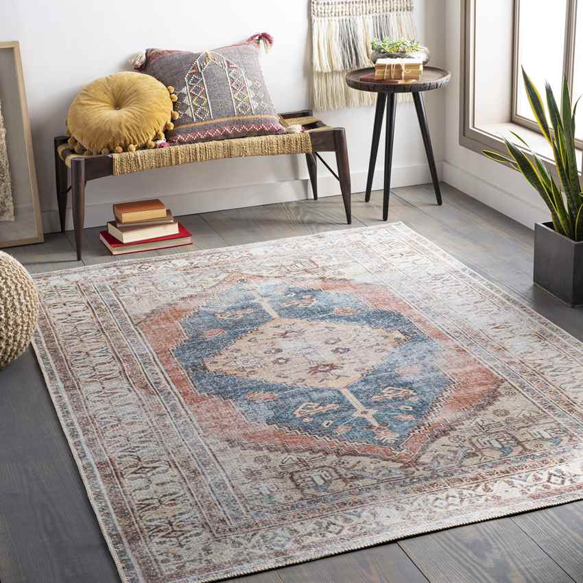 Kwadijk Traditional Washable Rug, Wheat