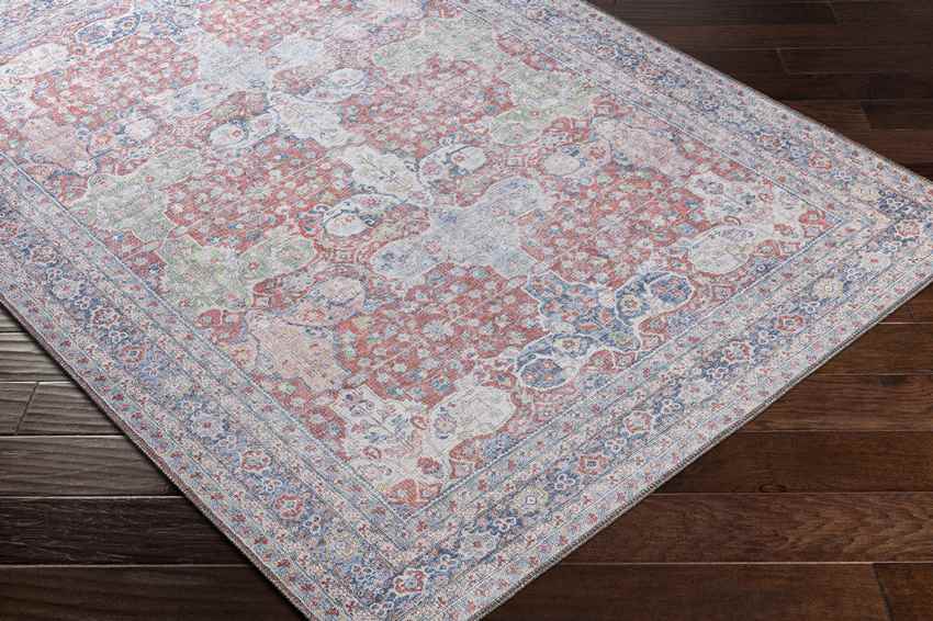 North Riverside Traditional Washable Rug, Blush