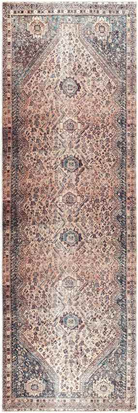 Villa Grove Traditional Washable Rug, Tan