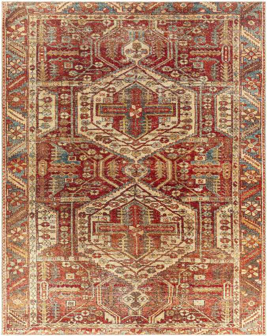 West Chicago Traditional Washable Rug, Brick