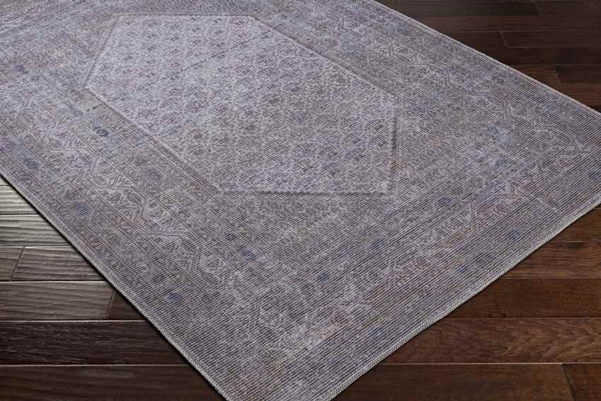 Hayri Traditional Washable Rug, Medium Gray