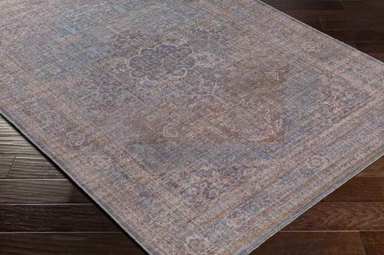 Russiaville Traditional Washable Rug, Brown