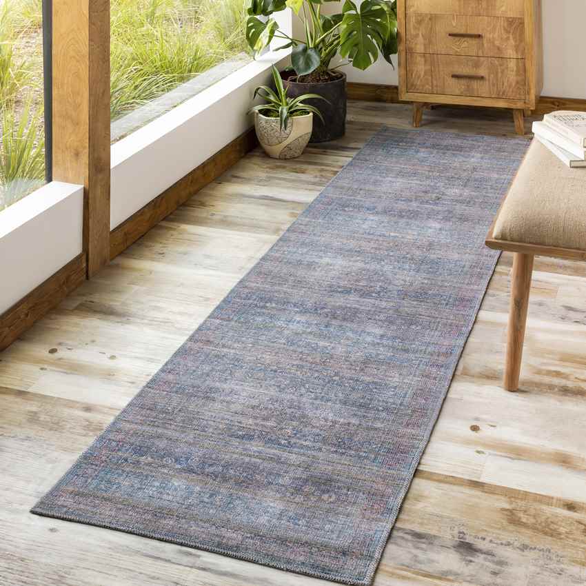 St Joe Traditional Washable Rug, Dark Brown