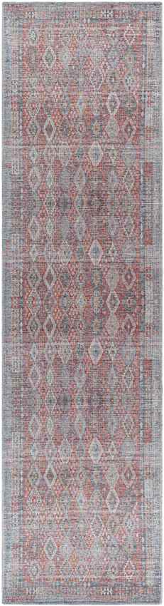 Michigantown Traditional Washable Rug, Burnt Orange