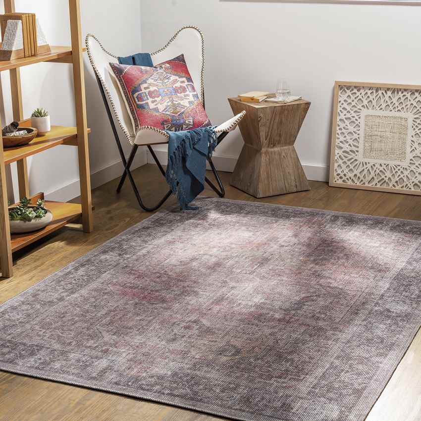 Millersburg Traditional Washable Rug, Red