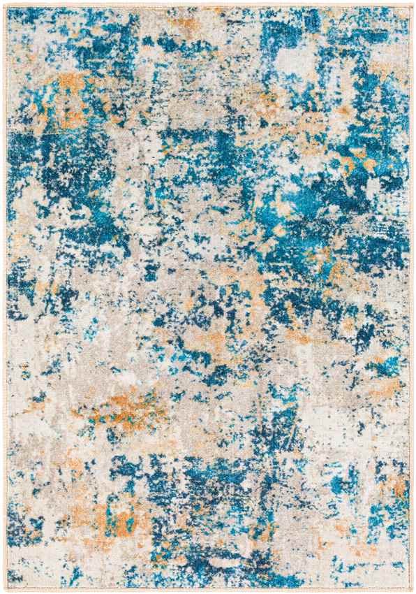 Ulen Modern Washable Rug, Teal