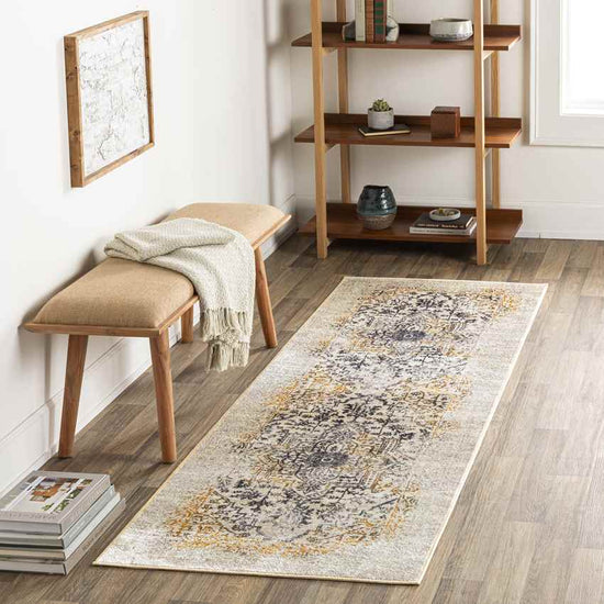 Universal Traditional Washable Rug, Cream