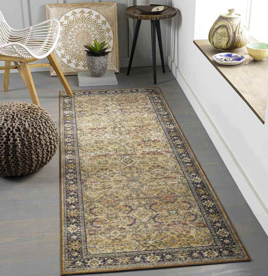 Paw Paw Traditional Washable Rug, Tan