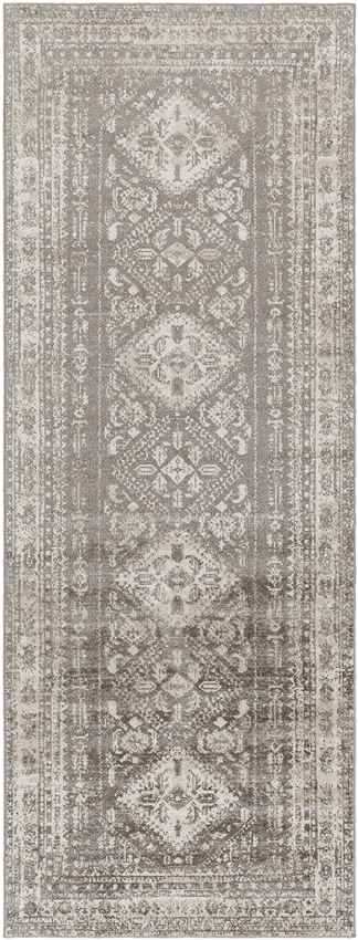 Salamonia Traditional Washable Rug, Dark Brown