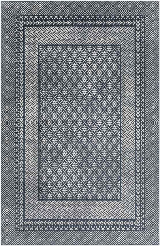 Schererville Traditional Washable Rug, Ink