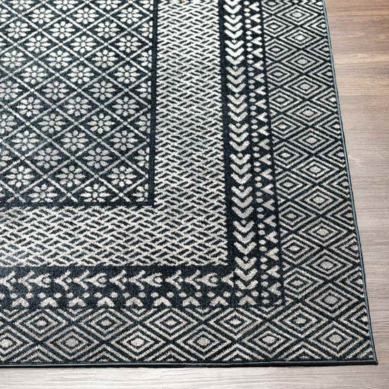 Schererville Traditional Washable Rug, Ink