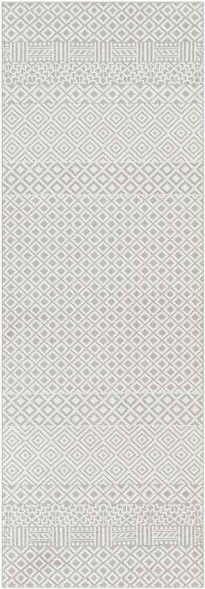 Waynetown Global Washable Rug, Gray