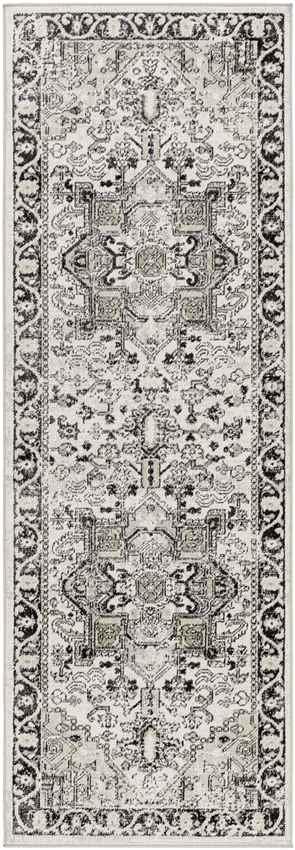 West Baden Traditional Washable Rug, Beige