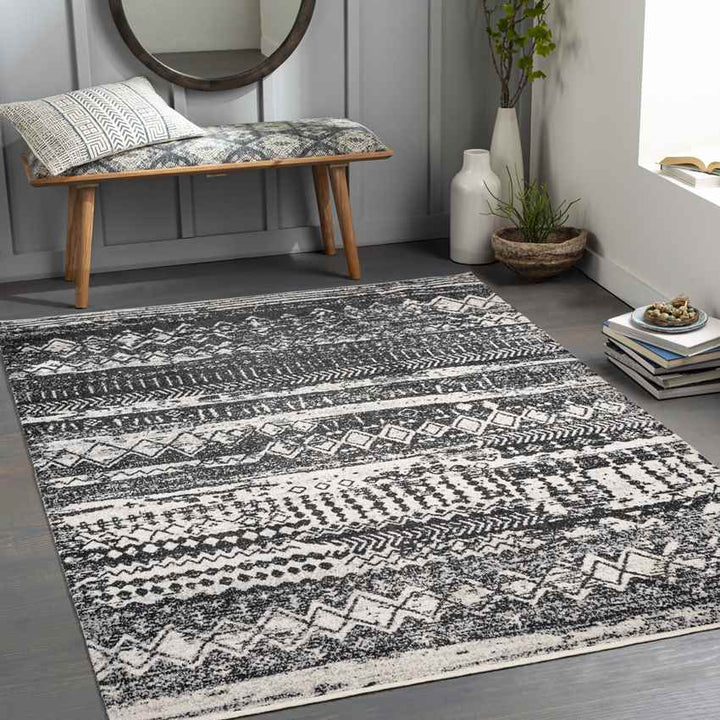 Matt Global Washable Rug, Black