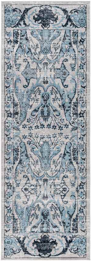 West Lebanon Traditional Washable Rug, Navy