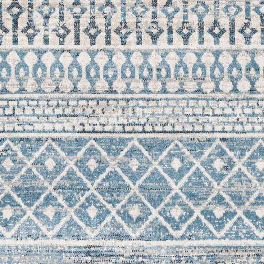 West Terre Haute Global Washable Rug, Pale Blue