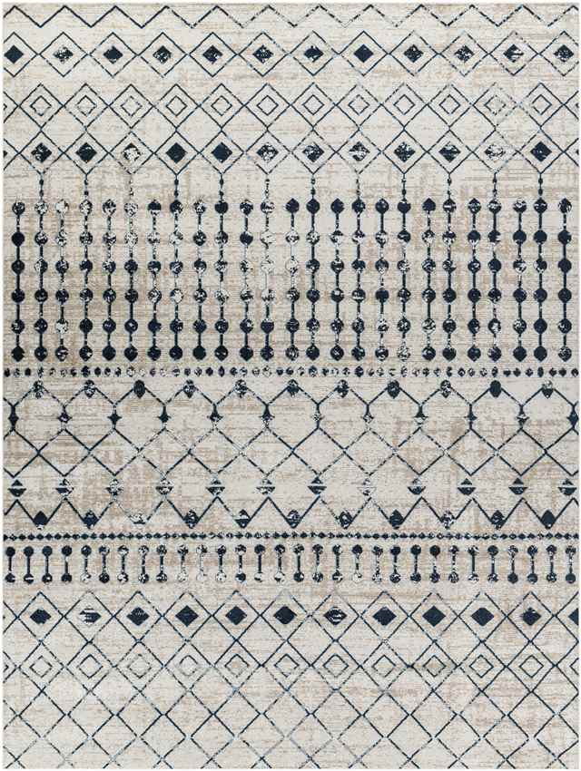 Mary Global Washable Rug, Ink Blue