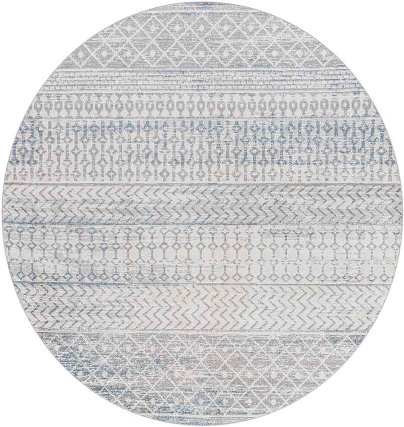 West Terre Haute Global Washable Rug, Medium Gray