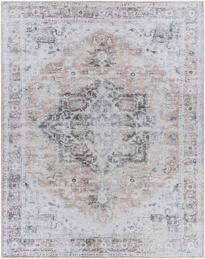 West Okoboji Traditional Washable Rug, Gray