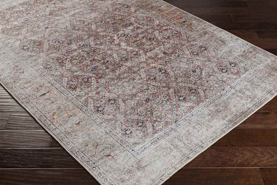 West Union Traditional Washable Rug, Rust