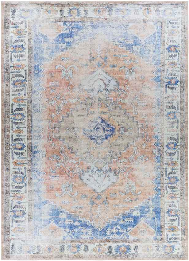 Westwood Traditional Washable Rug, Blue