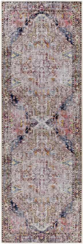 Whittemore Traditional Washable Rug, Pink