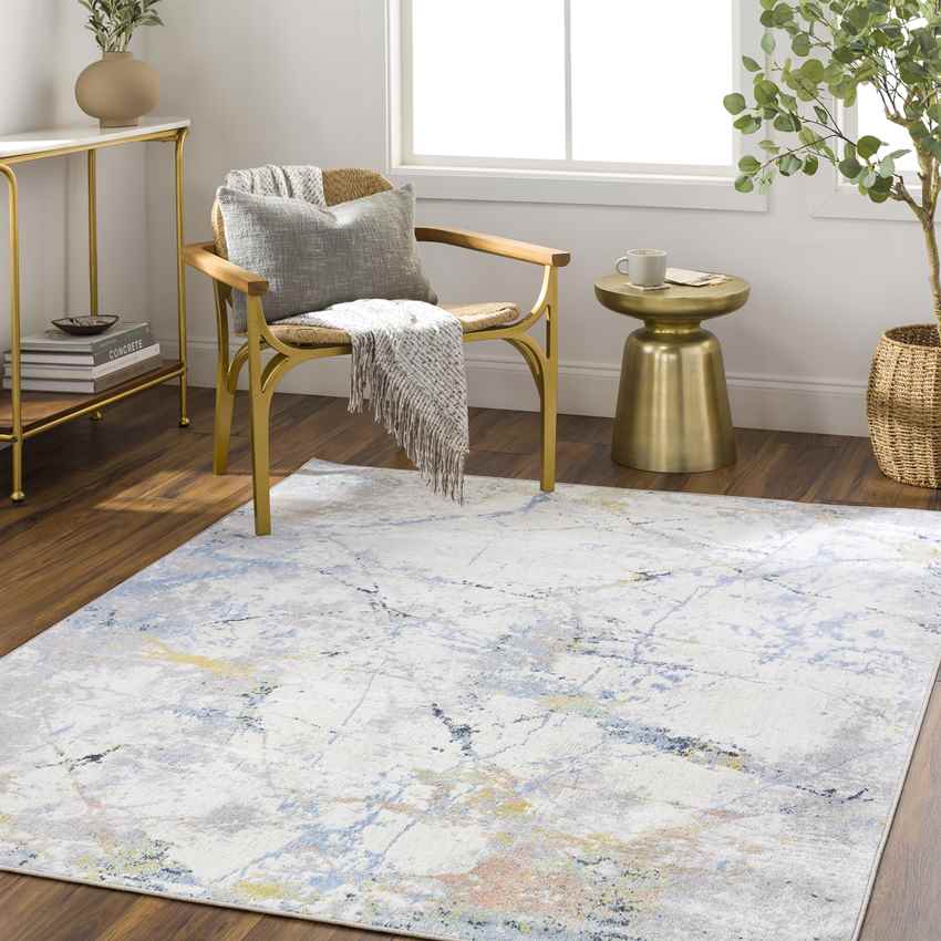 Underwood Modern Washable Rug, Ivory