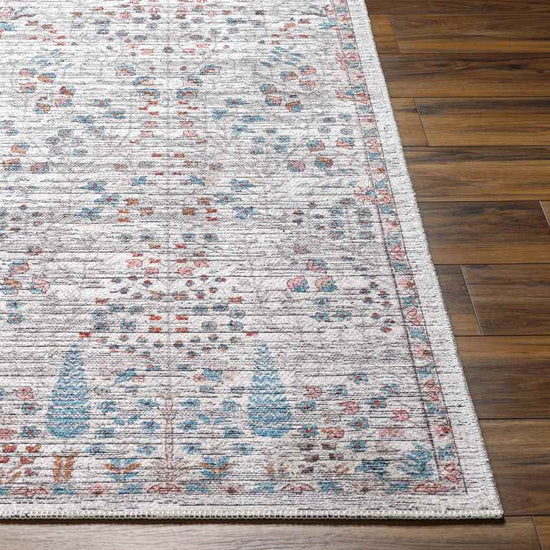 Wahpeton Traditional Washable Rug, Teal