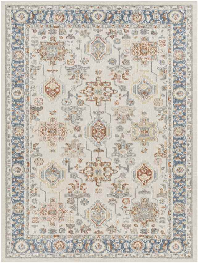 Wall Lake Traditional Washable Rug, Beige