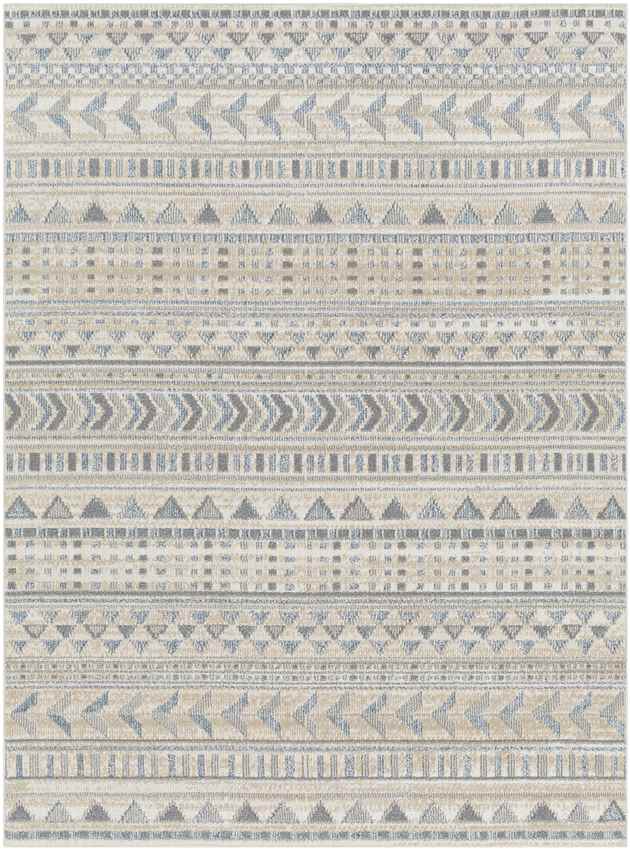 Wamego Global Washable Rug, Light Gray