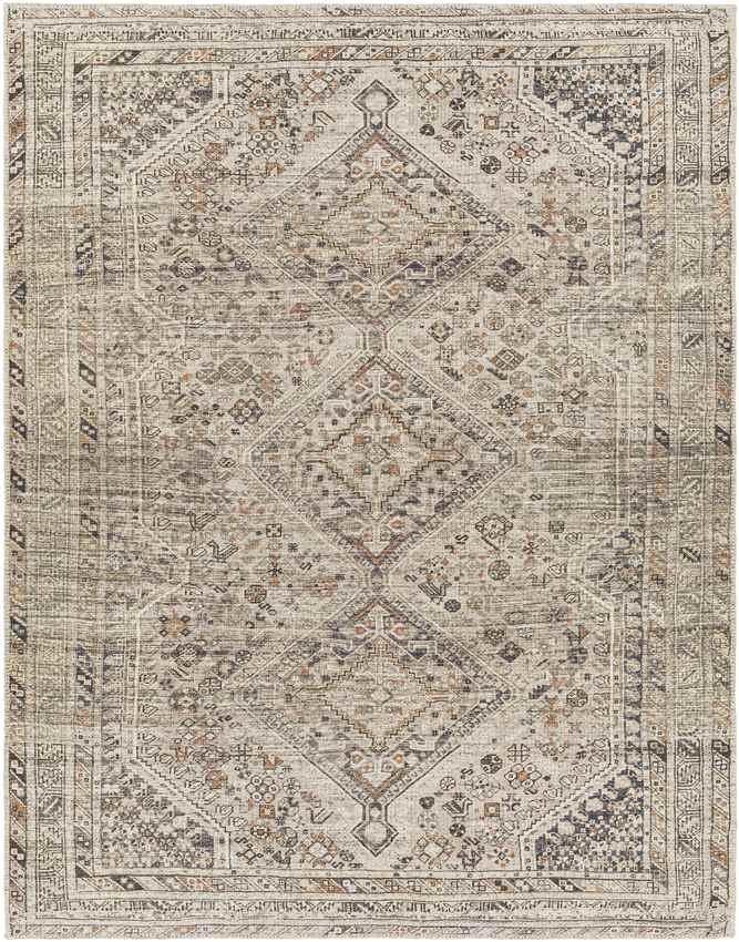 Tonganoxie Traditional Washable Rug, Light Beige