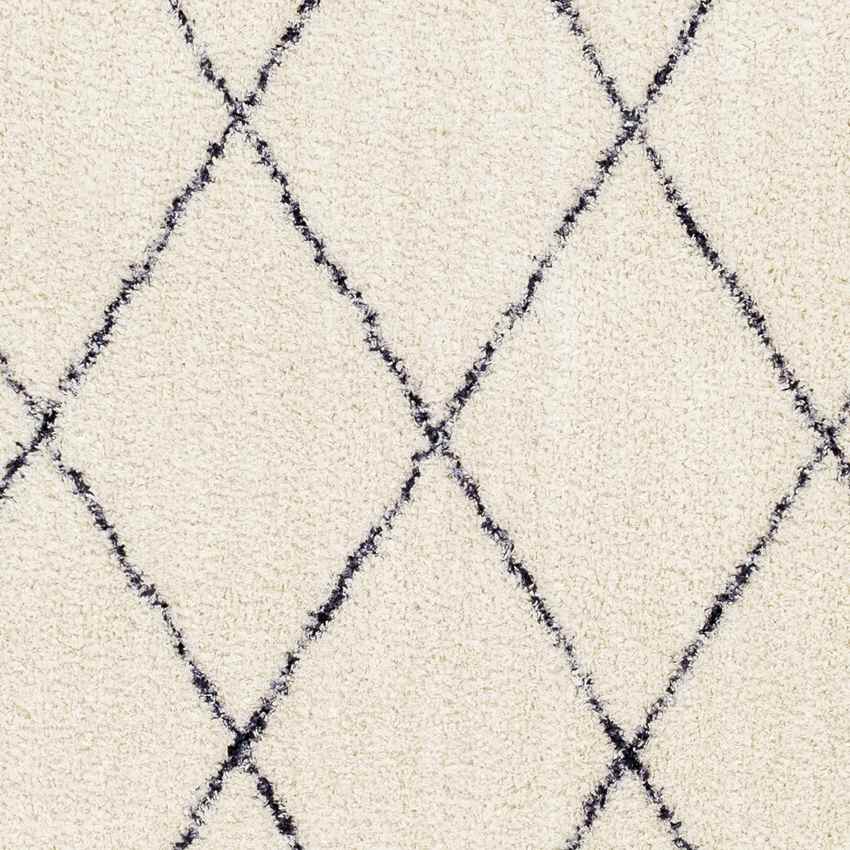 Konstantina Modern Washable Rug, Cream/Black