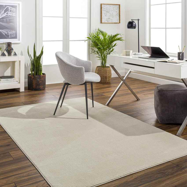 Lynnette Modern Washable Rug, Beige