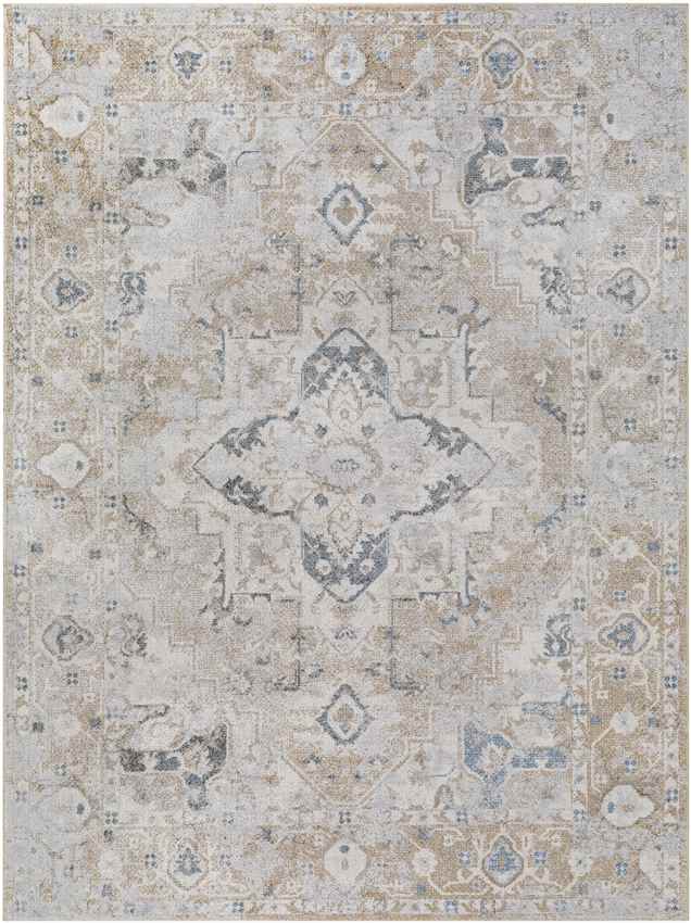 Moya Traditional Washable Rug, Hickory