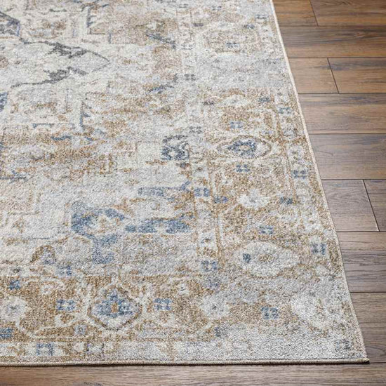 Moya Traditional Washable Rug, Hickory