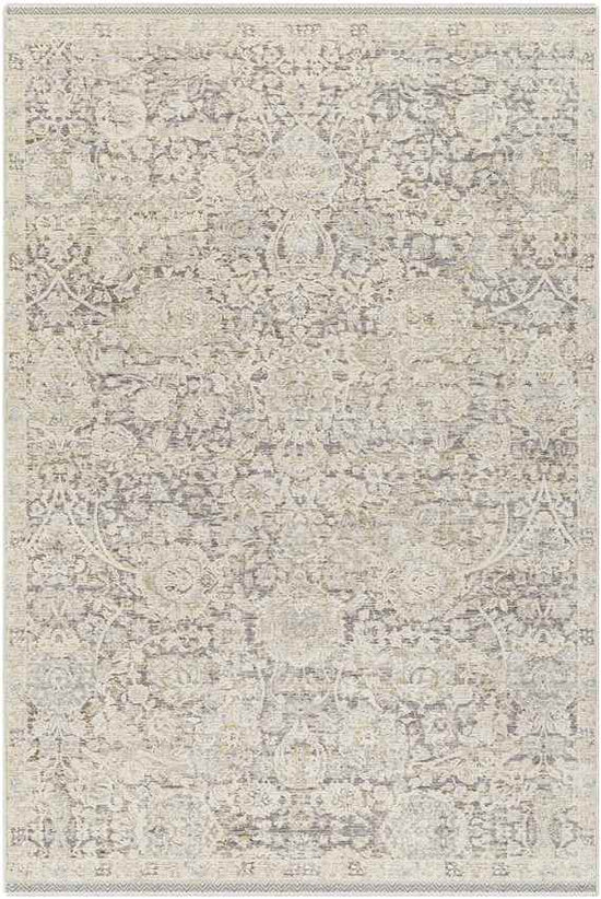 Miquel Traditional Rug, Medium Gray/Beige