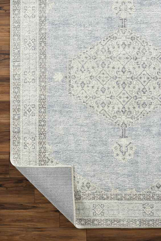 Jamesa Traditional Rug, Denim/Ivory