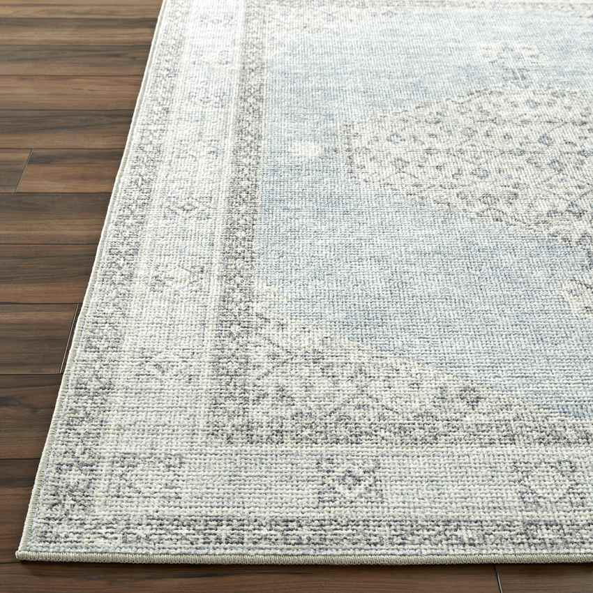 Jamesa Traditional Rug, Denim/Ivory