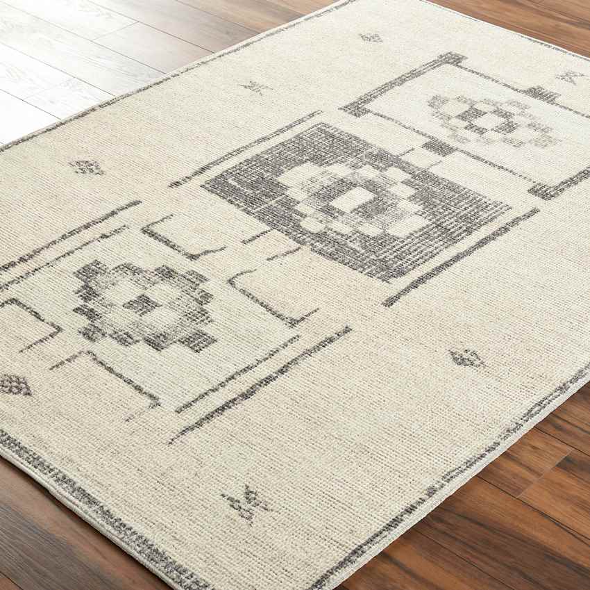 Lisa Global Rug, Charcoal/Beige