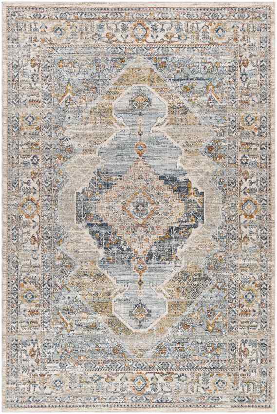 Taggart Traditional Rug, Navy/Light Brown